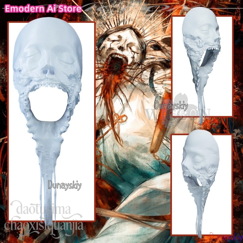 Cosplay Prop Diy - Horror Anime blanco DIY colorear aterrador
