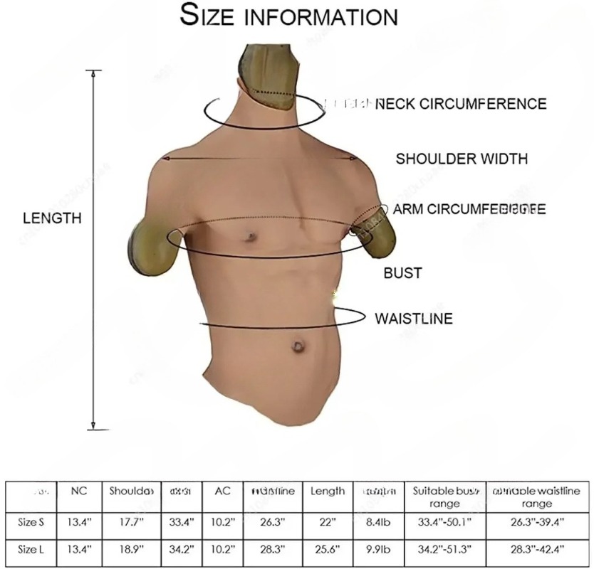 Cosplay Floating Prop - Traje de medio cuerpo de pecho