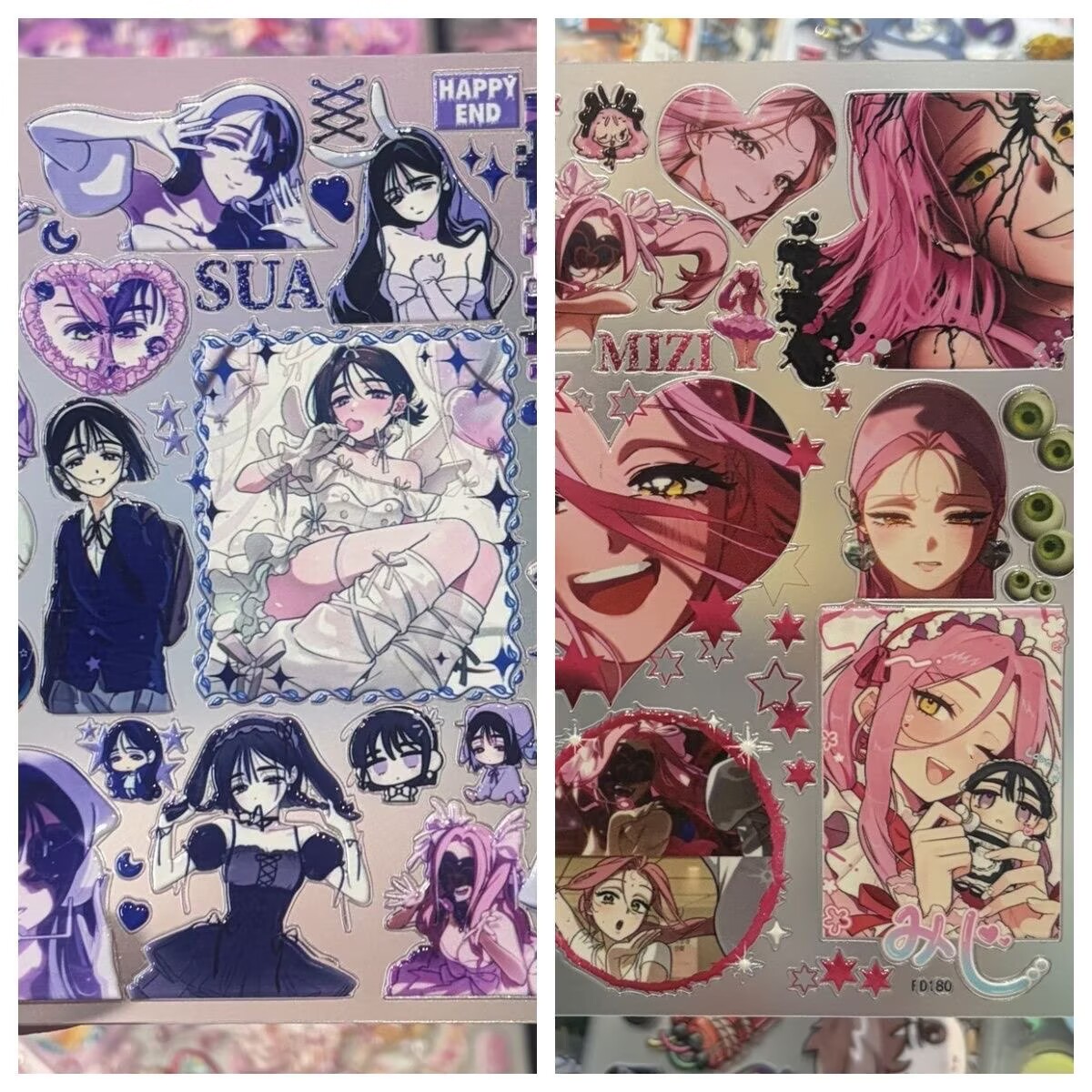 Cosplay Prop Book - Pegatinas en relieve 3D de Anime