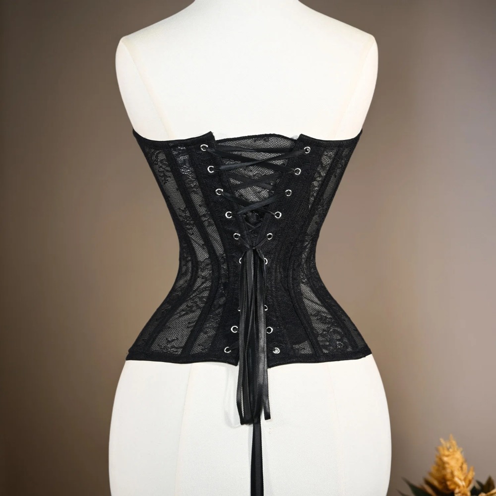 Corsé de malla para mujer, cor - Boning Corset Steel reseña y precio