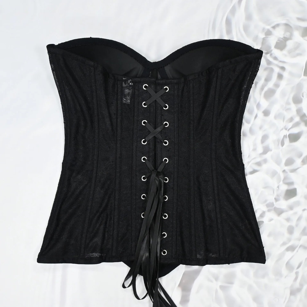 Corsé de malla para mujer, cor - Boning Corset Steel reseña y precio