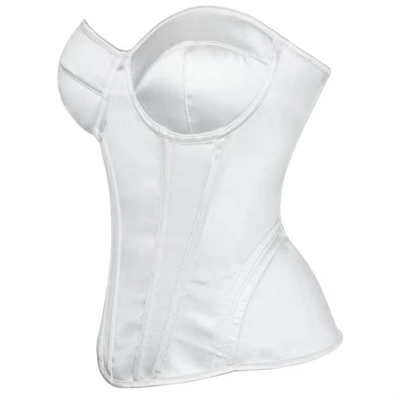 Corsé blanco para mujer, top b - Boning Corset Steel reseña y precio