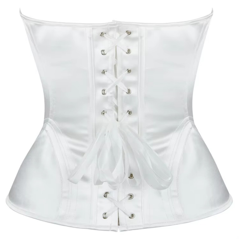 Corsé blanco para mujer, top b - Boning Corset Steel reseña y precio