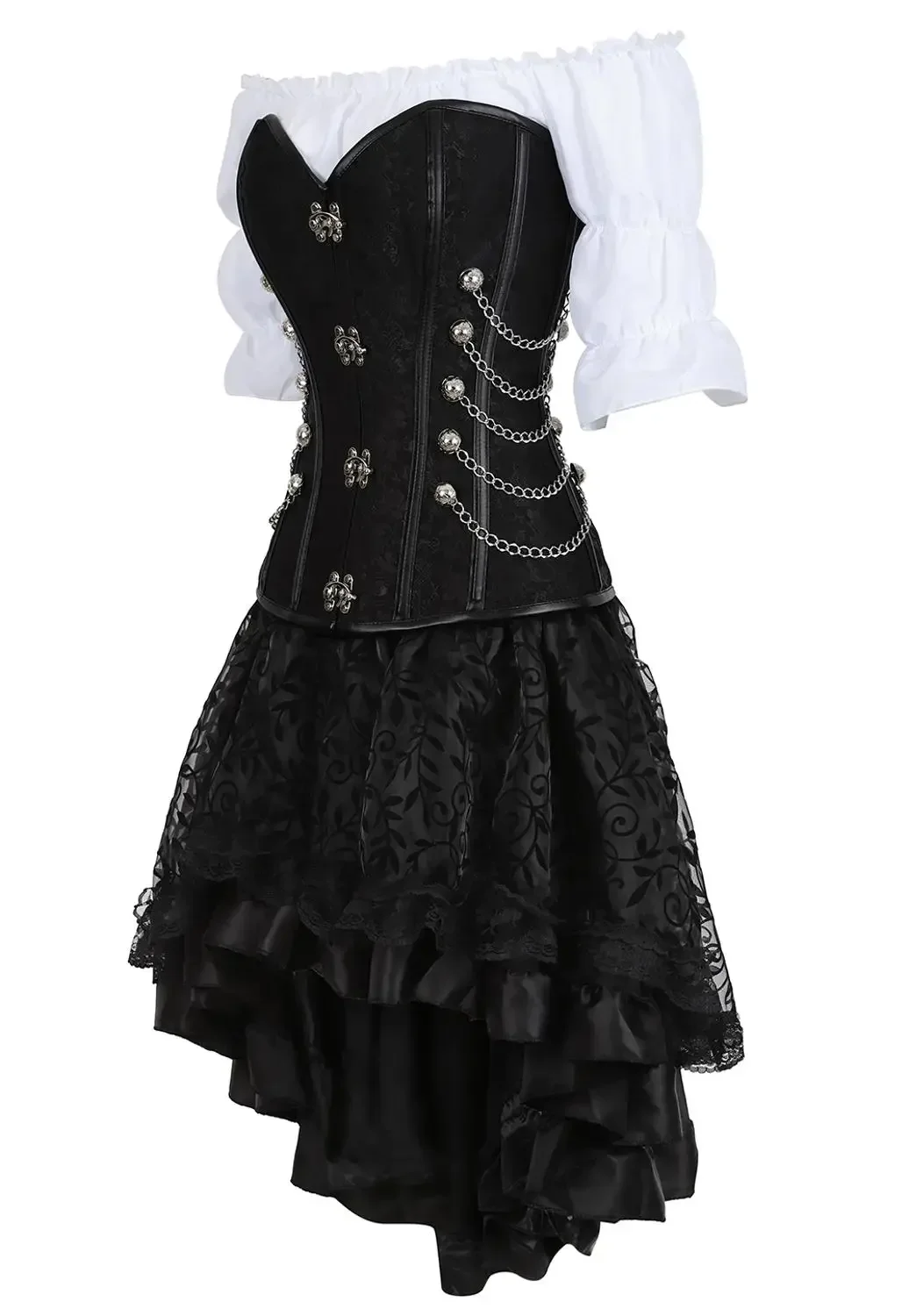 Corsé pirata para mujer, corpi - Boning Corset Steel reseña y precio