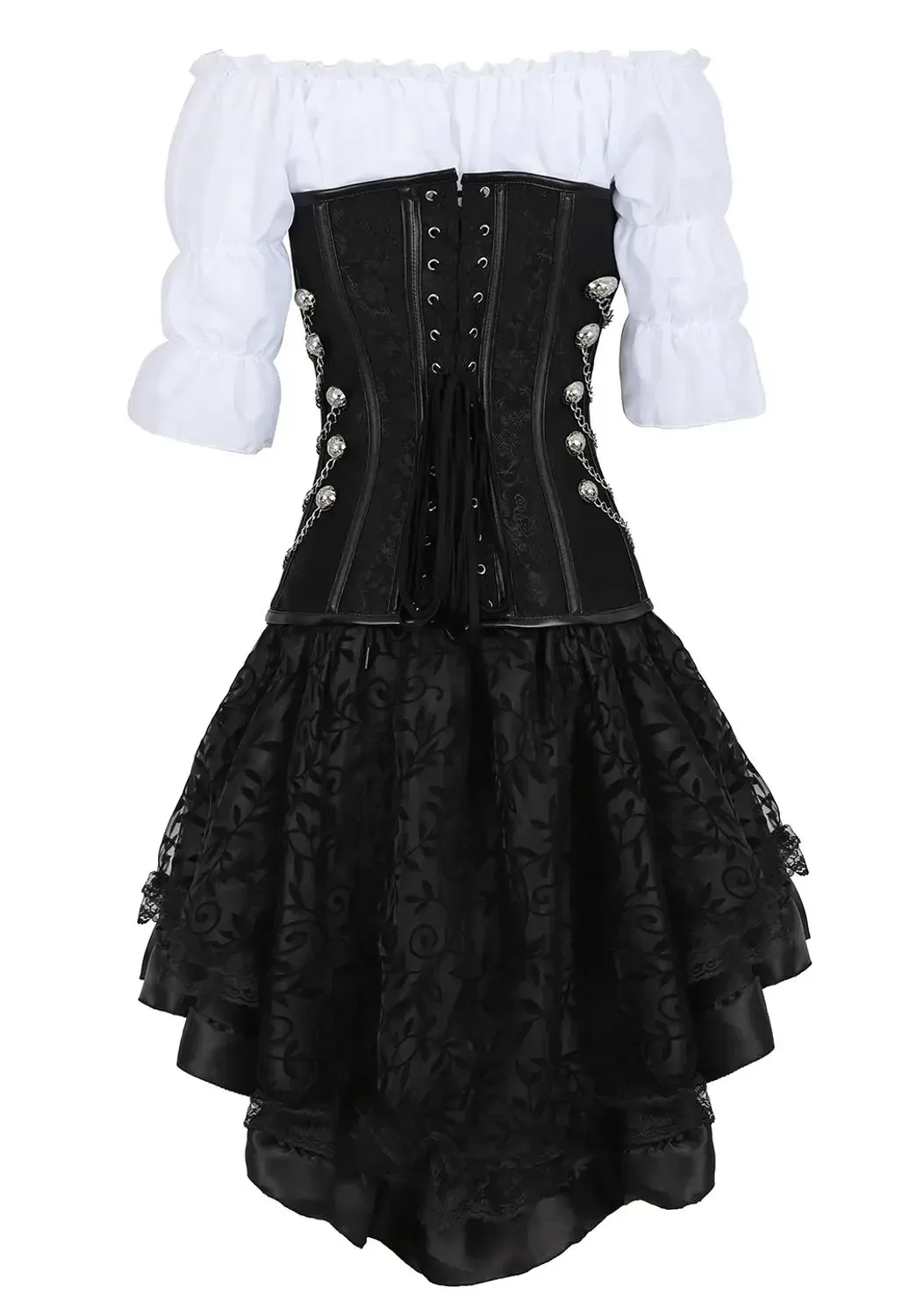 Corsé pirata para mujer, corpi - Boning Corset Steel reseña y precio